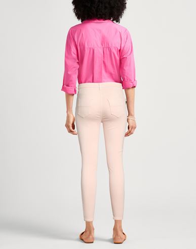 Woman Jeans Light pink Size 26 Cotton, Elastomultiester, Elastane