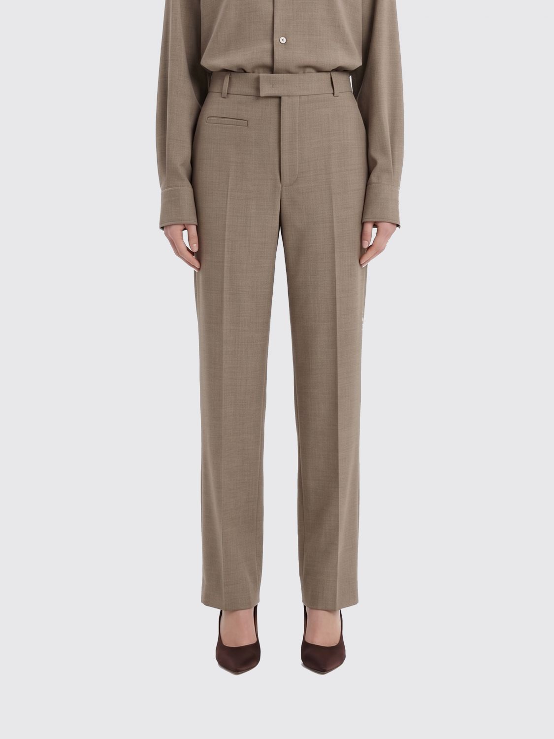 Pants Woman color Beige