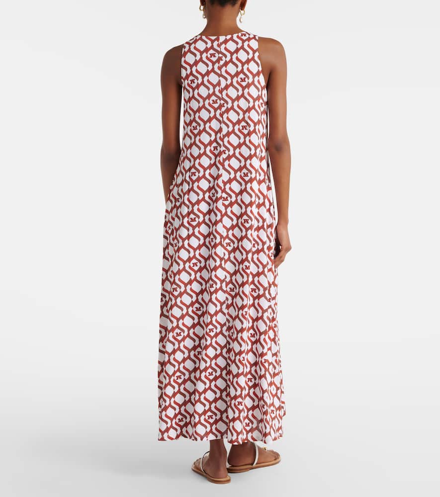Paste printed midi dress