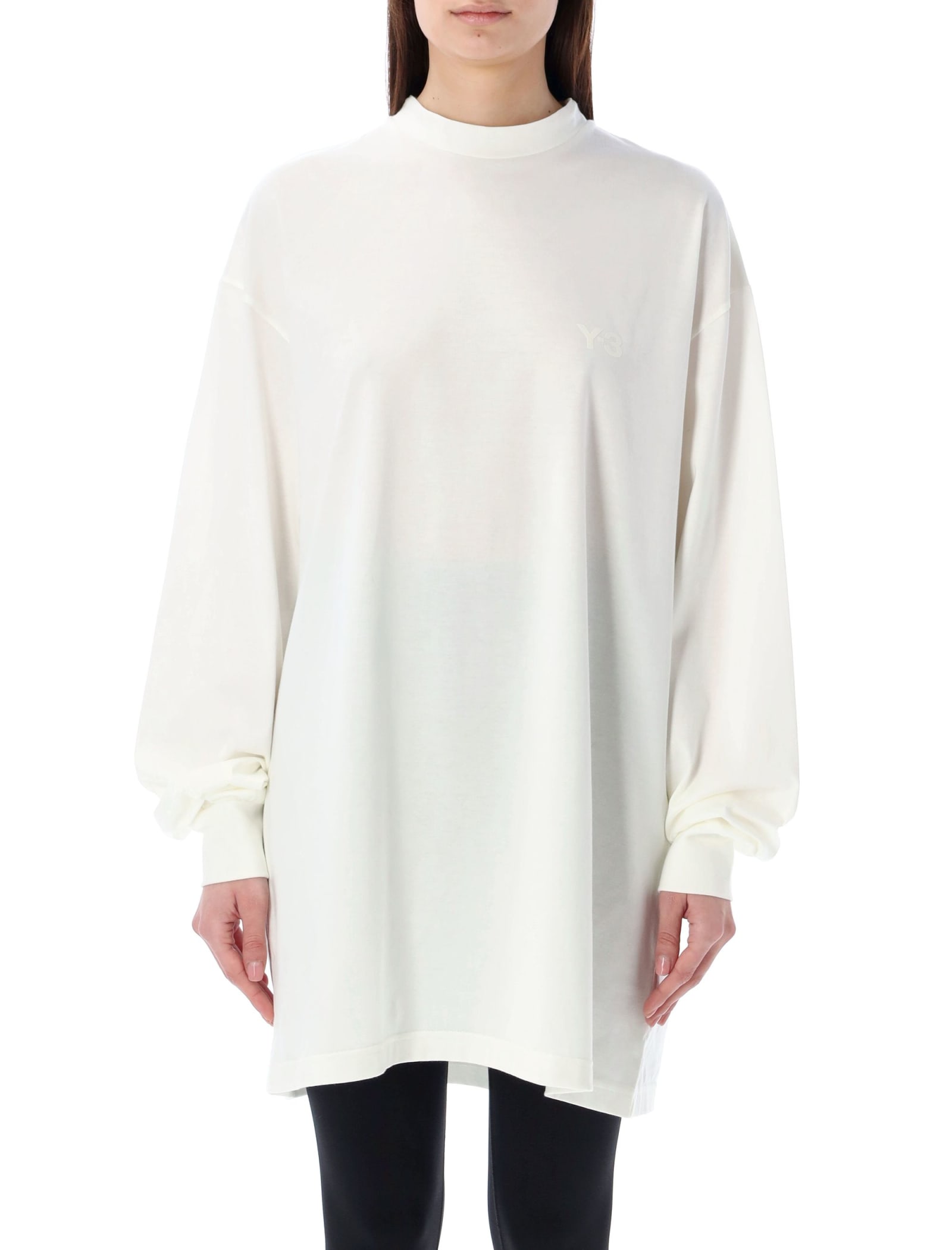 Logo-print longsleeved jersey - White
