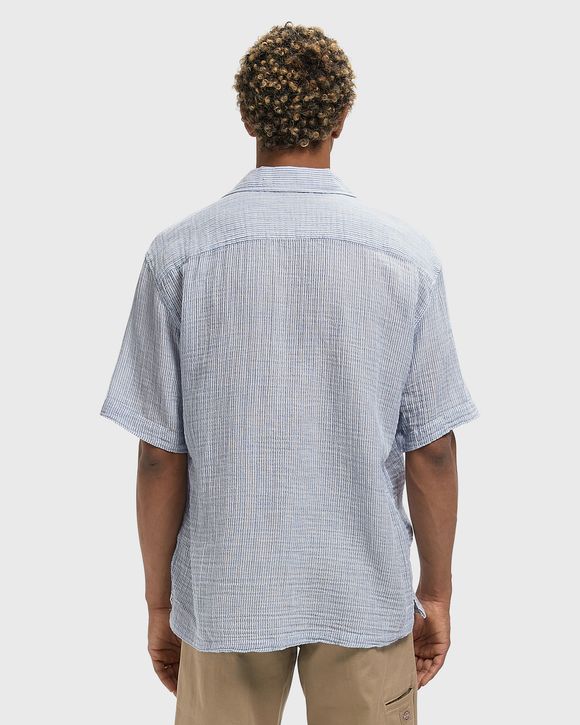 Edmmond Studios Western Shirt in Plain Dark Blue - Blue. L also in S, M, XL/1X