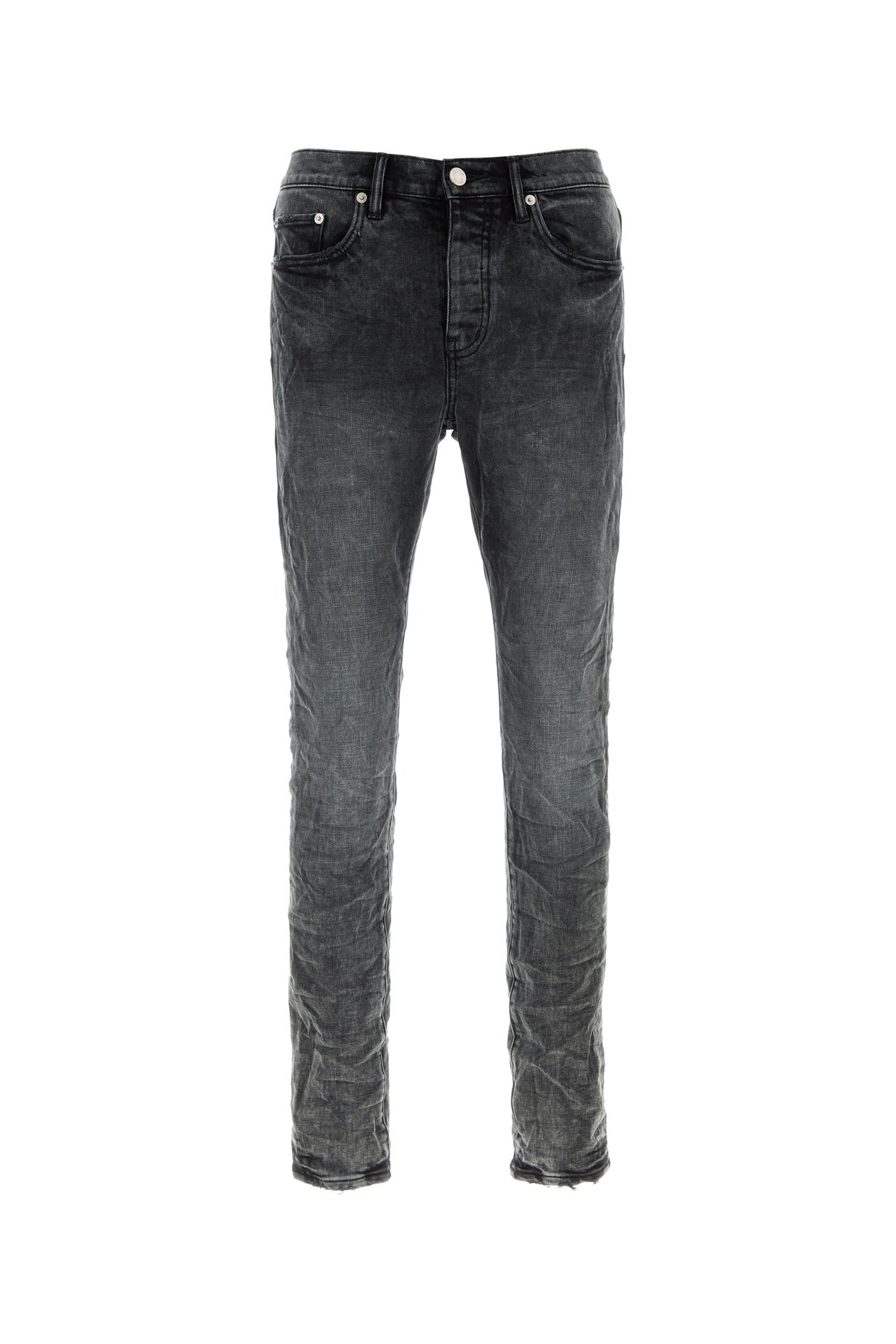 PURPLE DENIM Black stretch denim jean