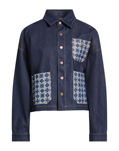 Woman Denim shirt Blue Size M Cotton