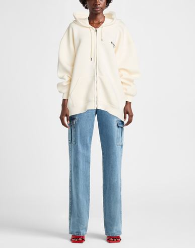 Woman Sweatshirt Ivory Size M Viscose, Elastane