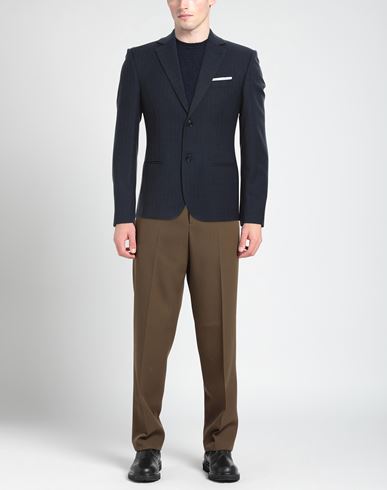 Man Blazer Navy Size 38 Polyester, Viscose