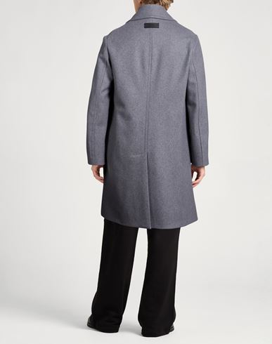 Man Coat Grey Size 40 Wool, Polyamide, Cashmere