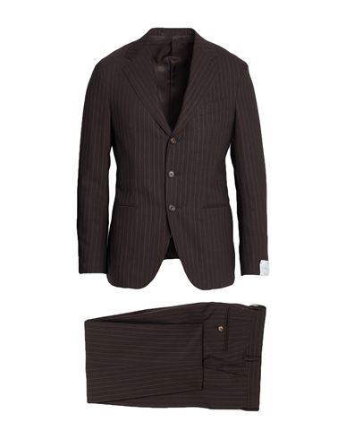 Man Suit Dark brown Size 36 Wool, Mohair wool