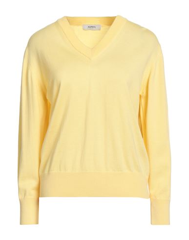 Woman Sweater Pastel yellow Size 10 Merino Wool