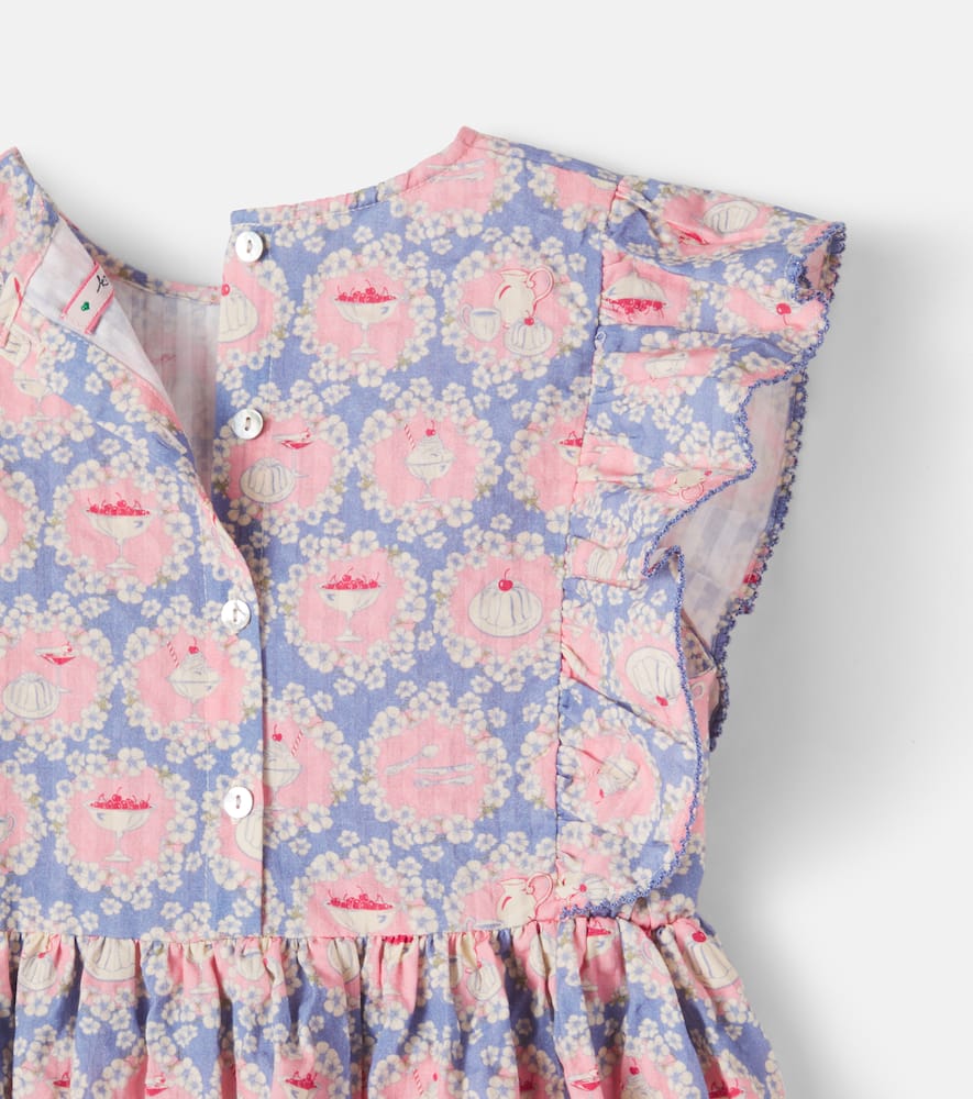 Konges Sløjd Kim printed cotton seersucker dress