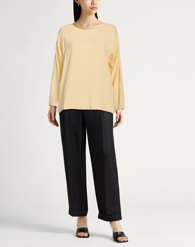 Fabiana Filippi Woman Top Yellow Size 12 Viscose, Elastane