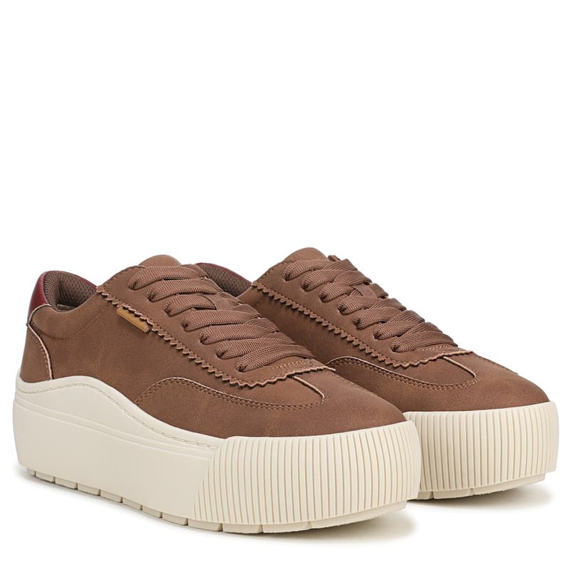 Women's Time Off Most Platform Sneakers (Walnut Brown Faux Leather)