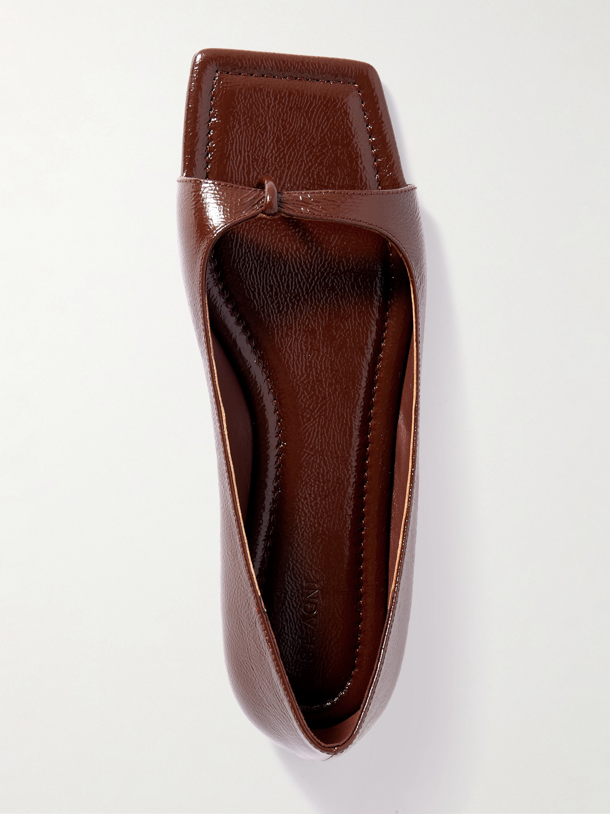 90s Crinkled Patent-leather Pumps - Burgundy