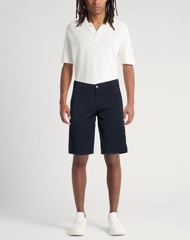 Man Shorts & Bermuda Shorts Midnight blue Size 33 Cotton, Elastane