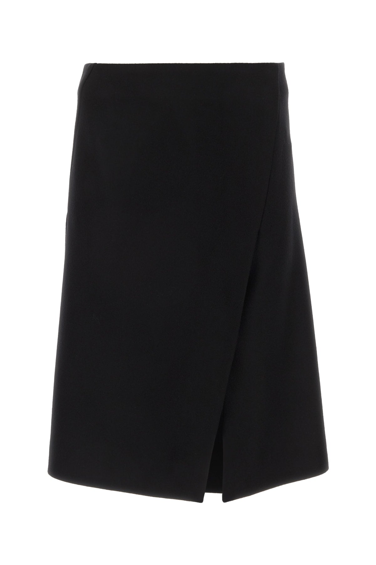Wool Wrap Skirt — Black