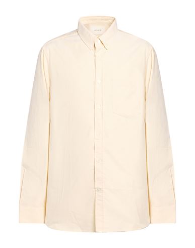 Man Shirt Pastel yellow Size S Organic cotton