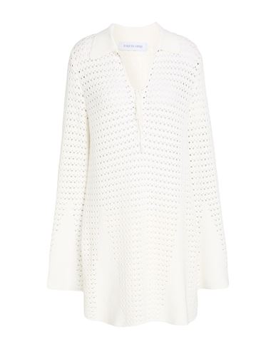 Woman Mini dress White Size 4 Cotton, Polyester