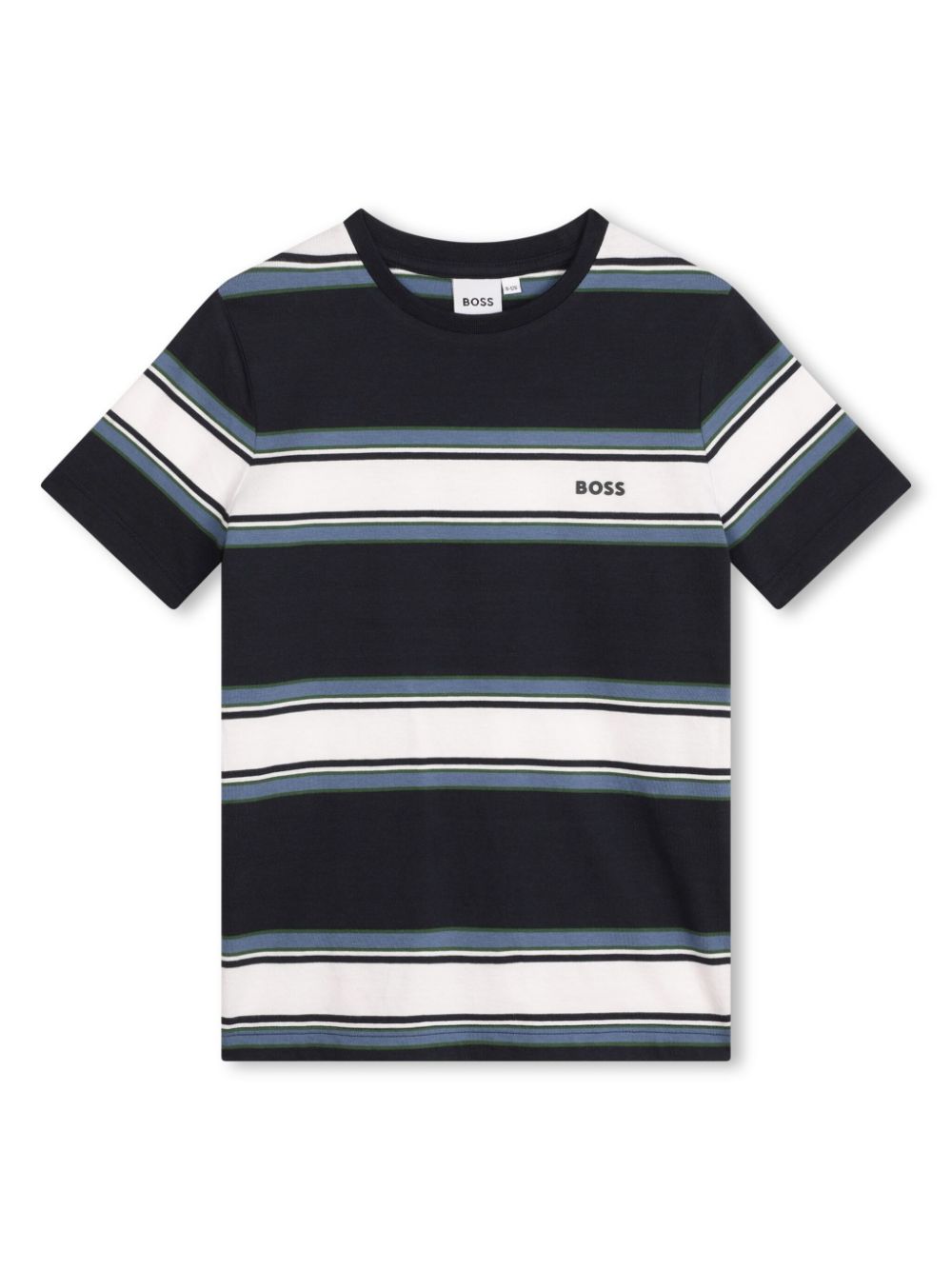 Stripe-print cotton T-shirt - Blue