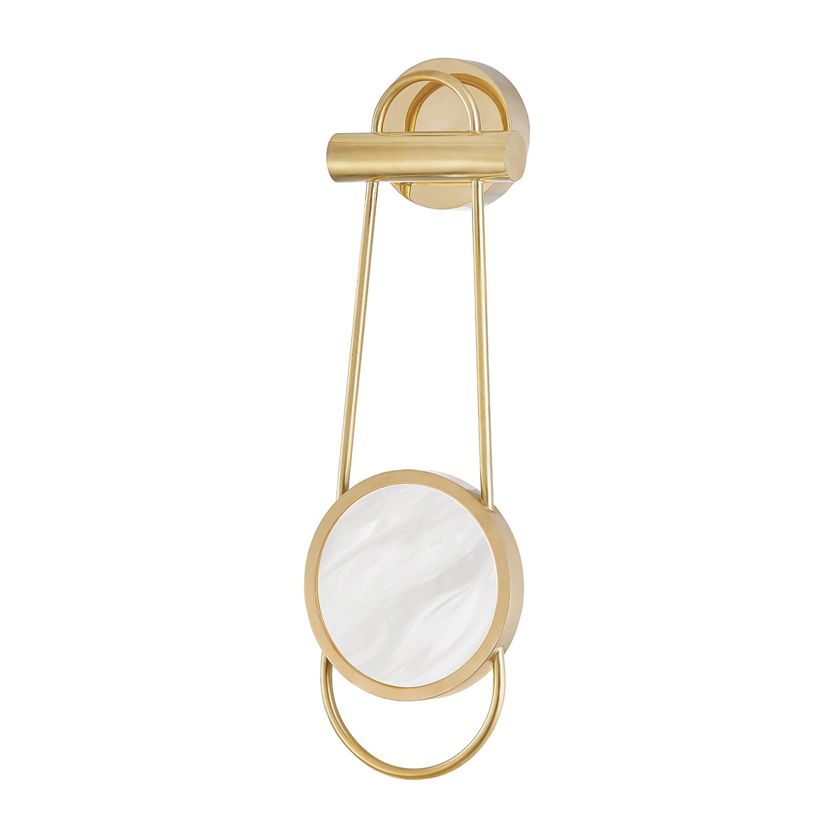 Aged Brass LED Wall Sconce from the Jervis Collection