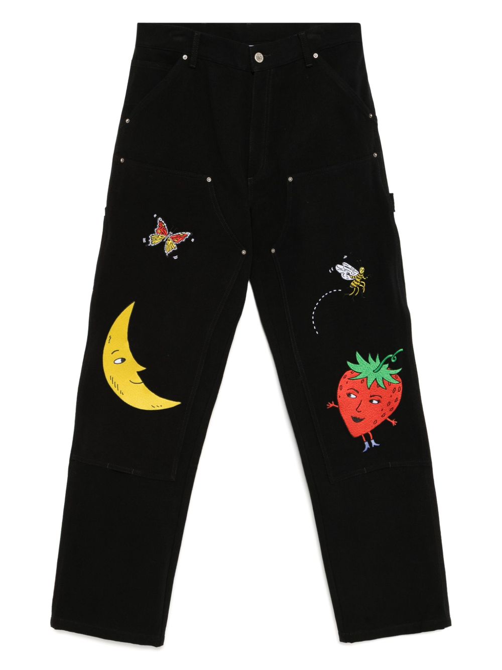 Sky High Farm embroidered jeans - Black