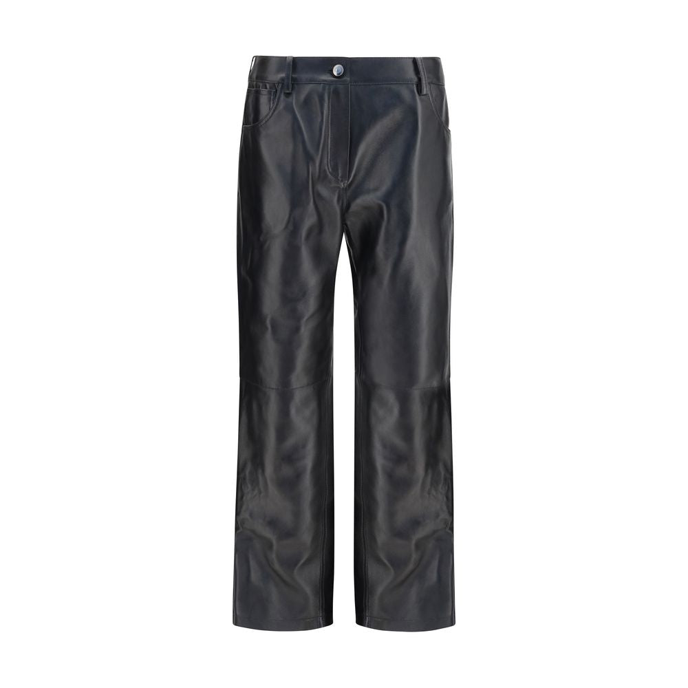 Leather Trousers — Black