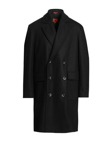 Man Coat Black Size 38 Wool, Polyamide