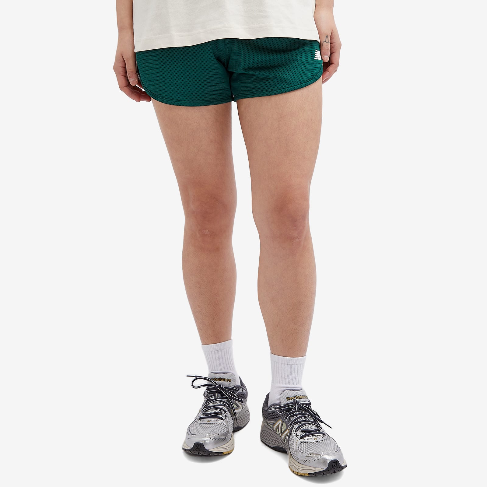 Women's NB Athletics Mesh Short in Nightwatch Green, Size Small 