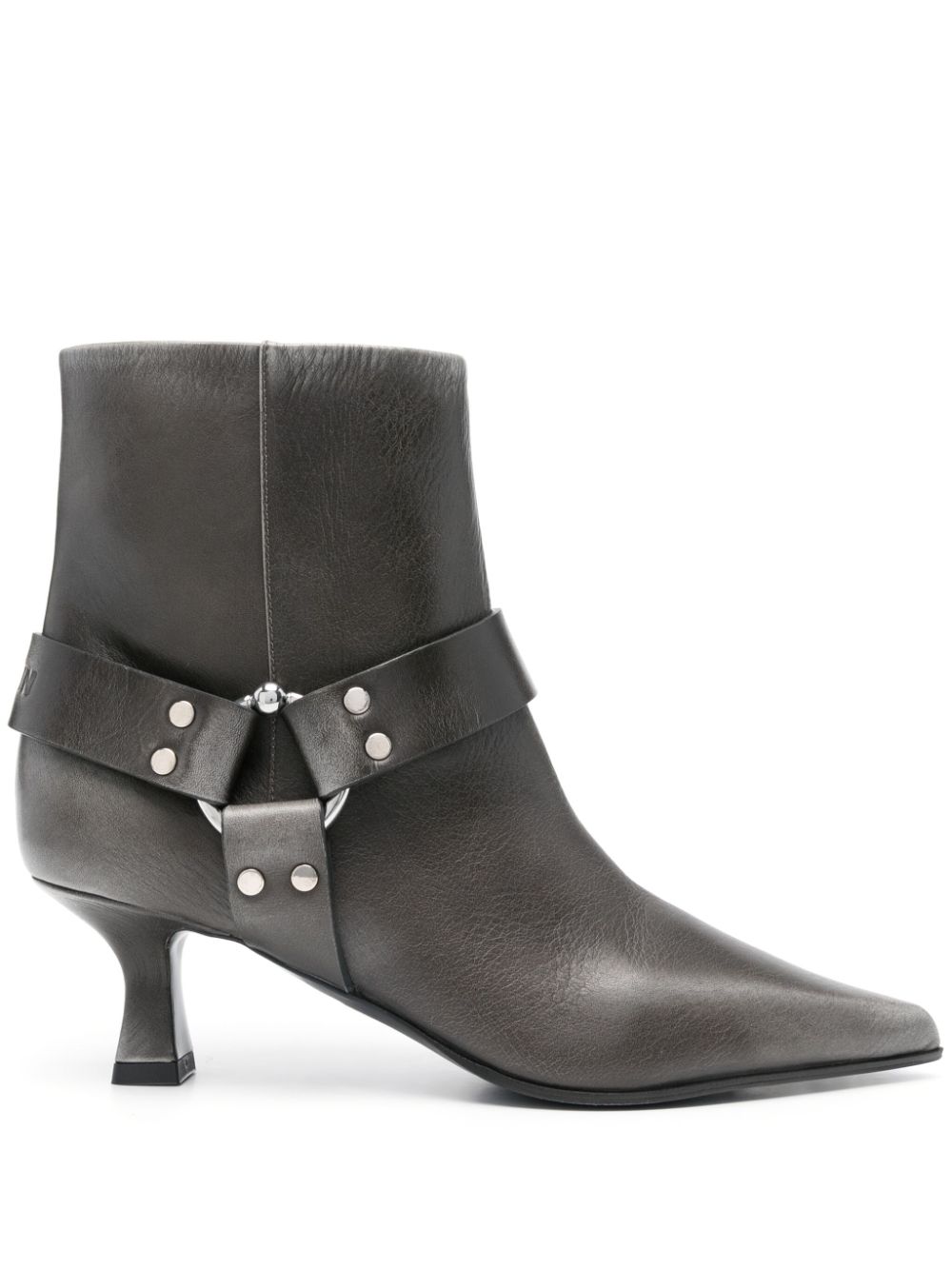 60mm logo-debossed boots - Grey
