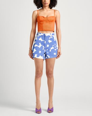 Woman Shorts & Bermuda Shorts Blue Size 2 Cotton