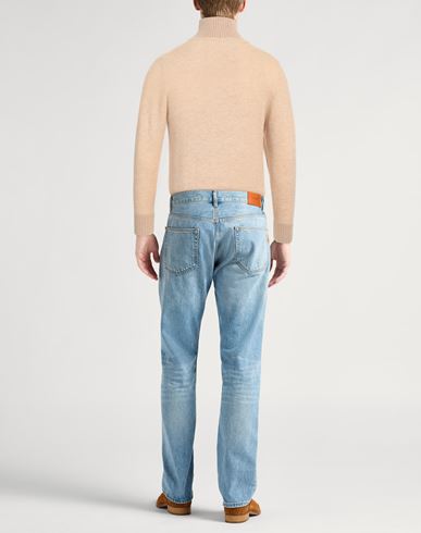 Lardini Man Turtleneck Beige Size L Alpaca wool, Nylon, Wool