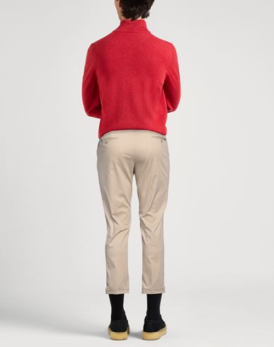 Man Pants Beige Size 34 Cotton, Polyester, Elastane