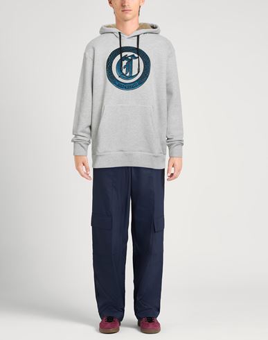 Man Sweatshirt Light grey Size L Cotton, Polyester, Elastane
