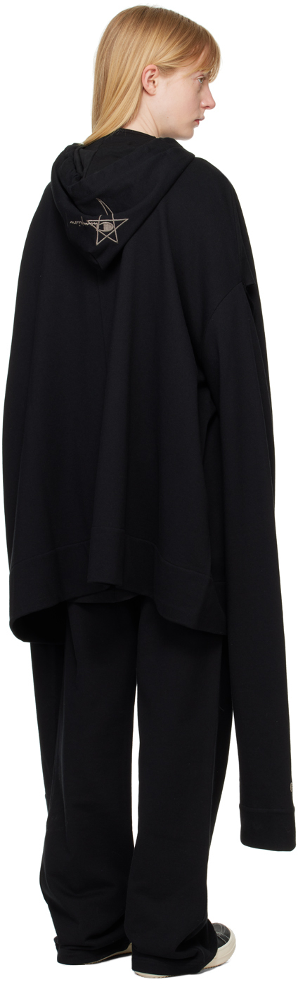 Rick Owens Black Champion Edition Flyproof Hoodie