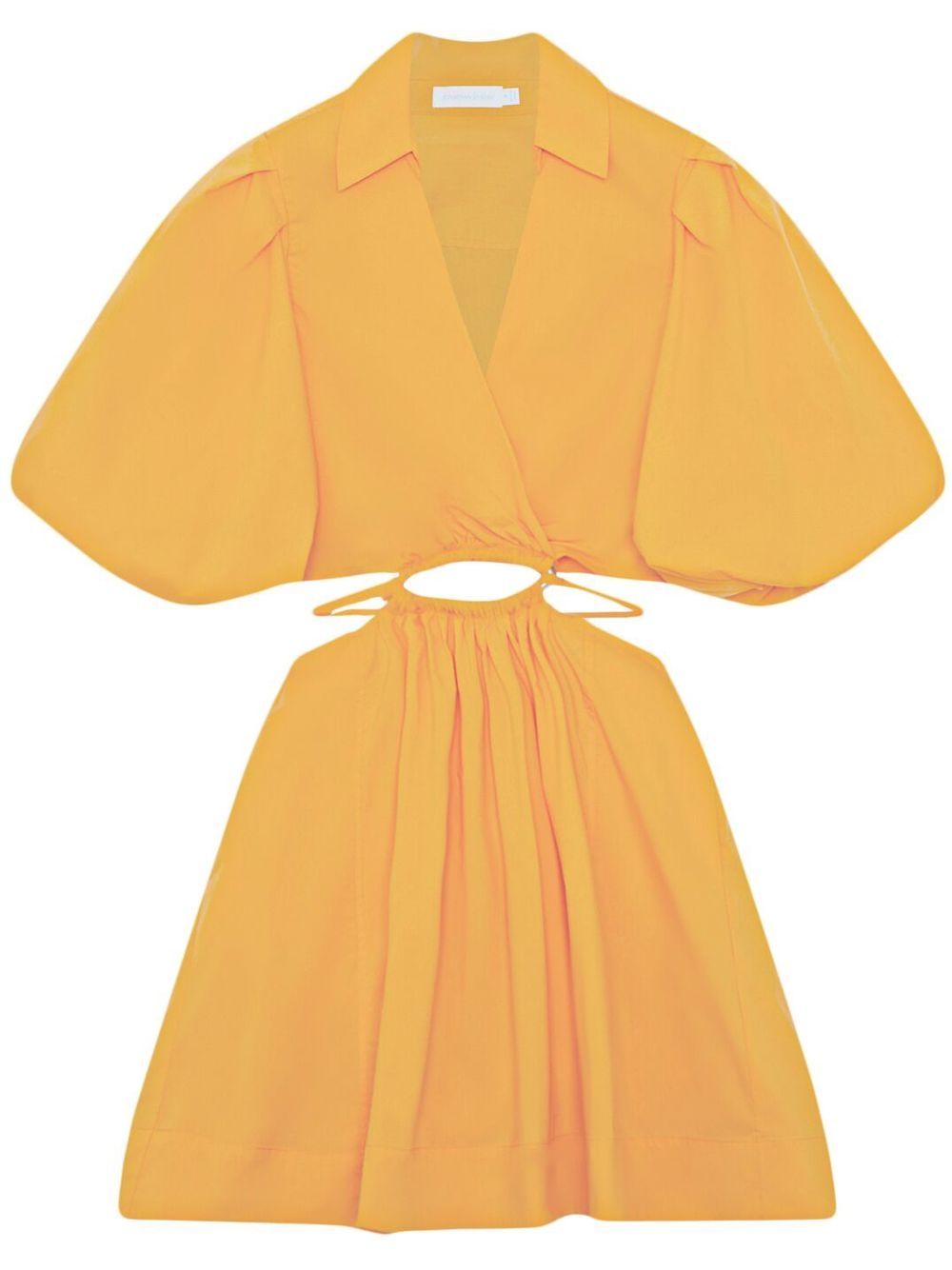 Aulora cutout poplin minidress - Yellow