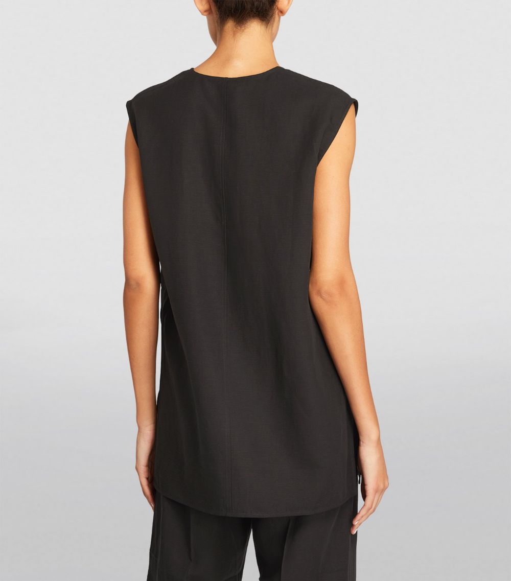Sleeveless V-Neck Top
