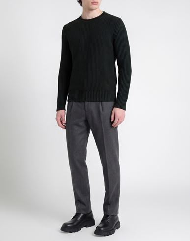 Man Sweater Dark green Size L Merino Wool, Acrylic