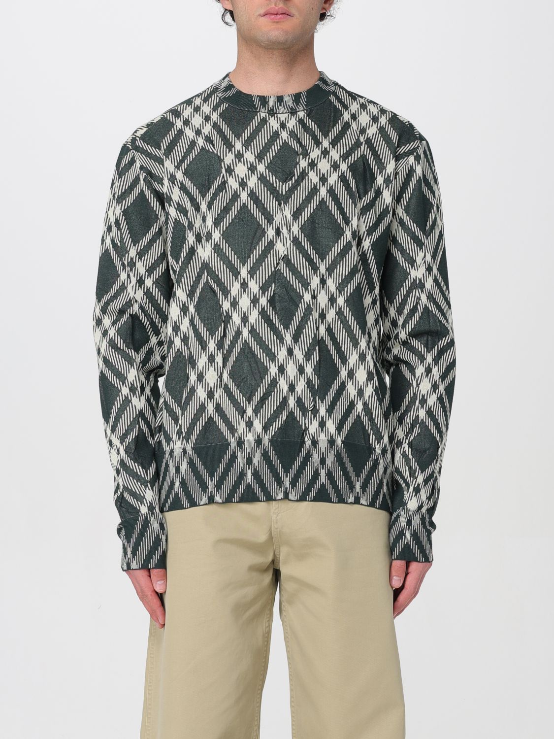 Sweater Men color Green