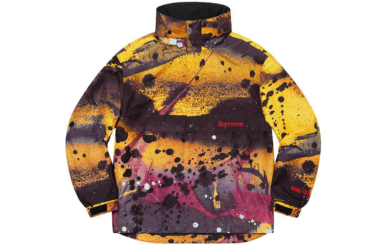 SS20 Week 1 GORE-TEX Anorak waterproof Splash Ink Half Zipper Interchange Jacket Unisex Yellow