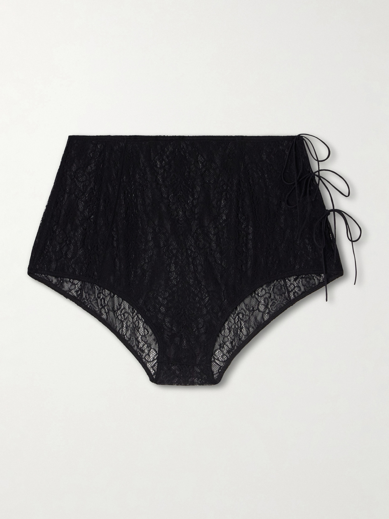 Seagull Lace Briefs - Black