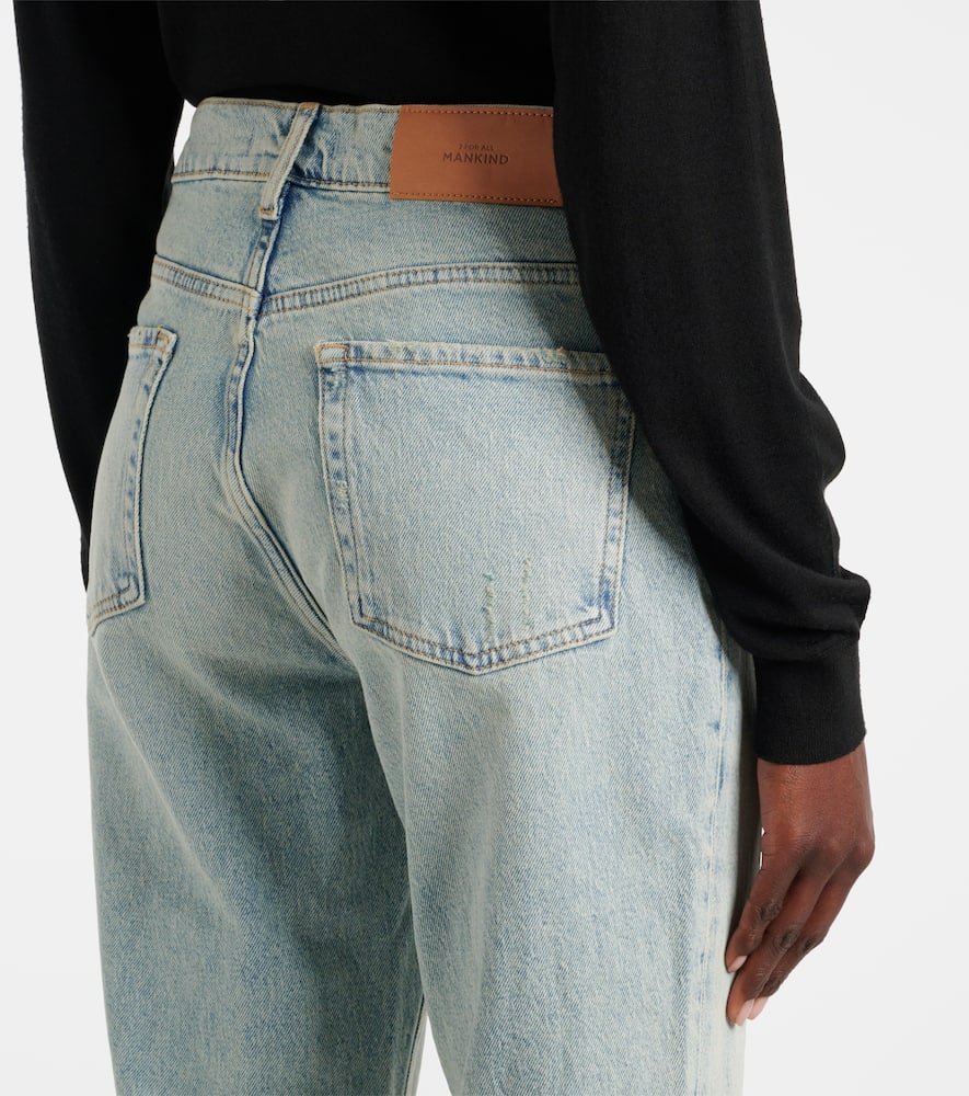 High-rise straight jeans