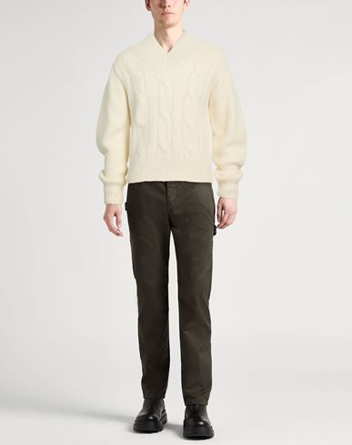 Man Sweater Ivory Size 38 Mohair wool, Alpaca wool, Polyamide, Wool