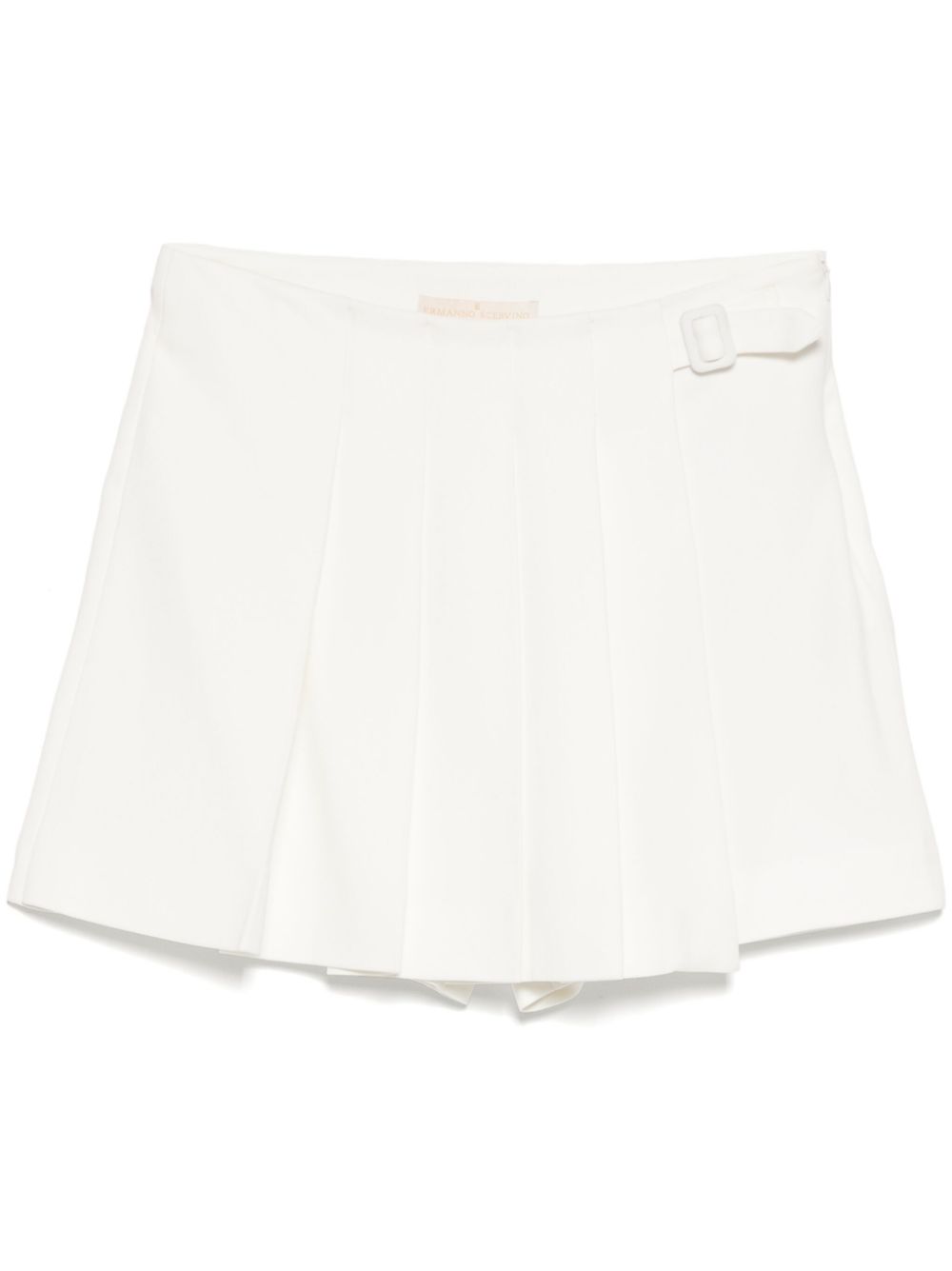 Pleated skorts - White