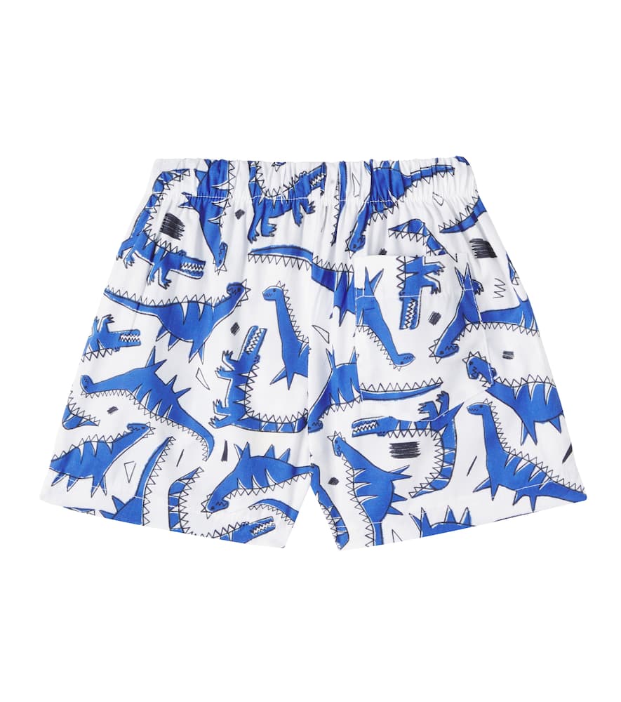Fábula Dinolinha printed cotton shorts