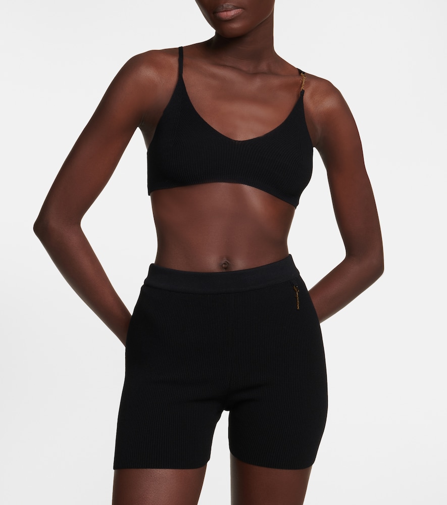 Le Short Pralu ribbed-knit shorts
