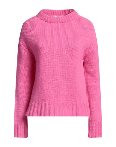 Woman Sweater Fuchsia Size L Wool, Cashmere