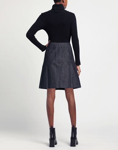 Maison Kitsuné Woman Denim skirt Blue Size 8 Cotton