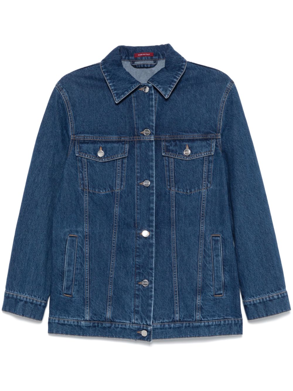 Logo-print jacket - Blue