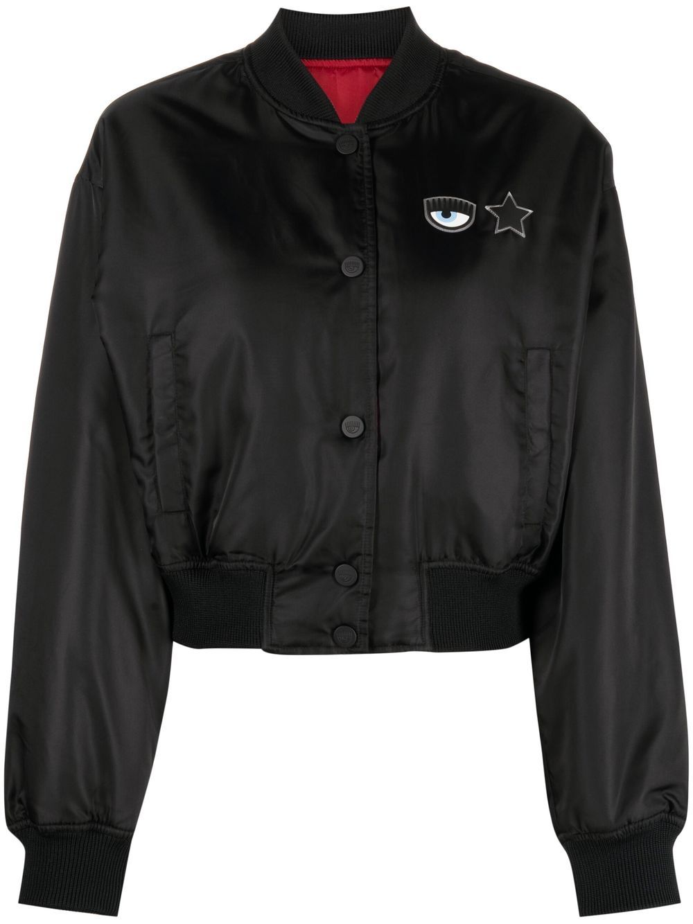 Eye Star logo bomber jacket - Black
