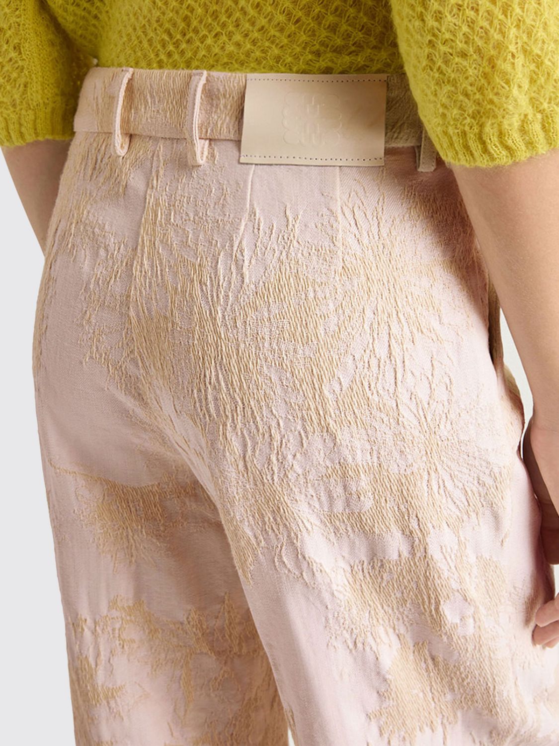 MOMONÌ Pants Woman color White