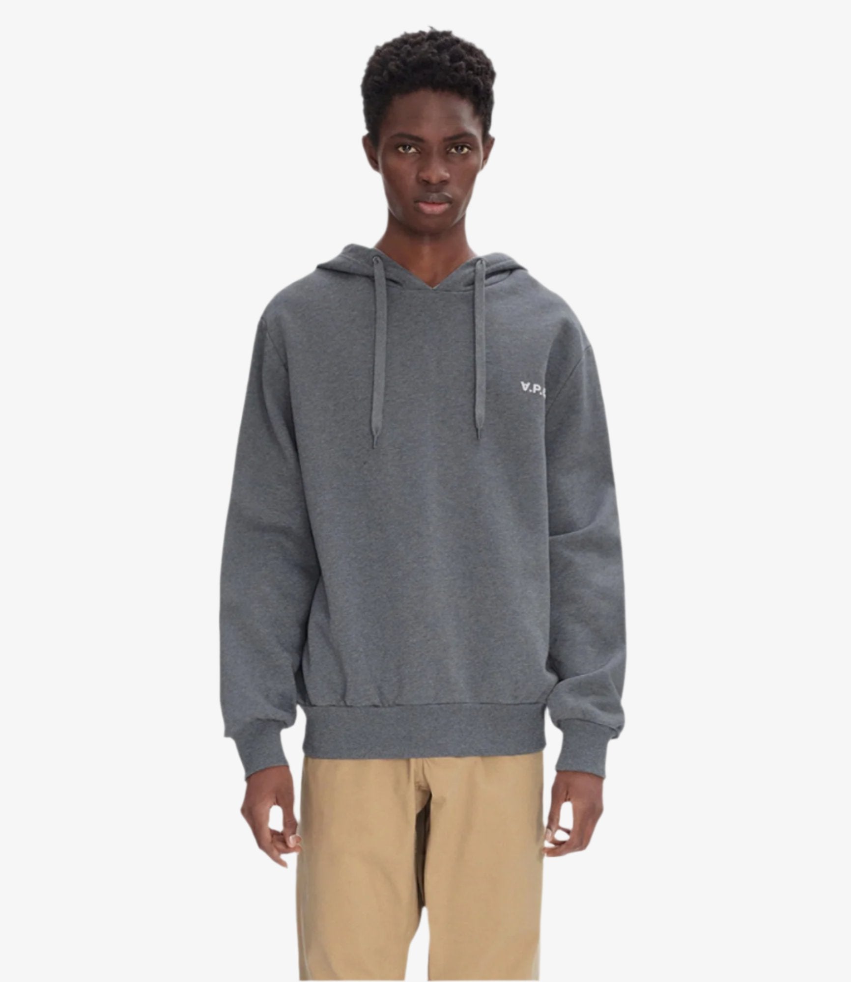 A. P.C. Hooded Sweatshirt With Flocked