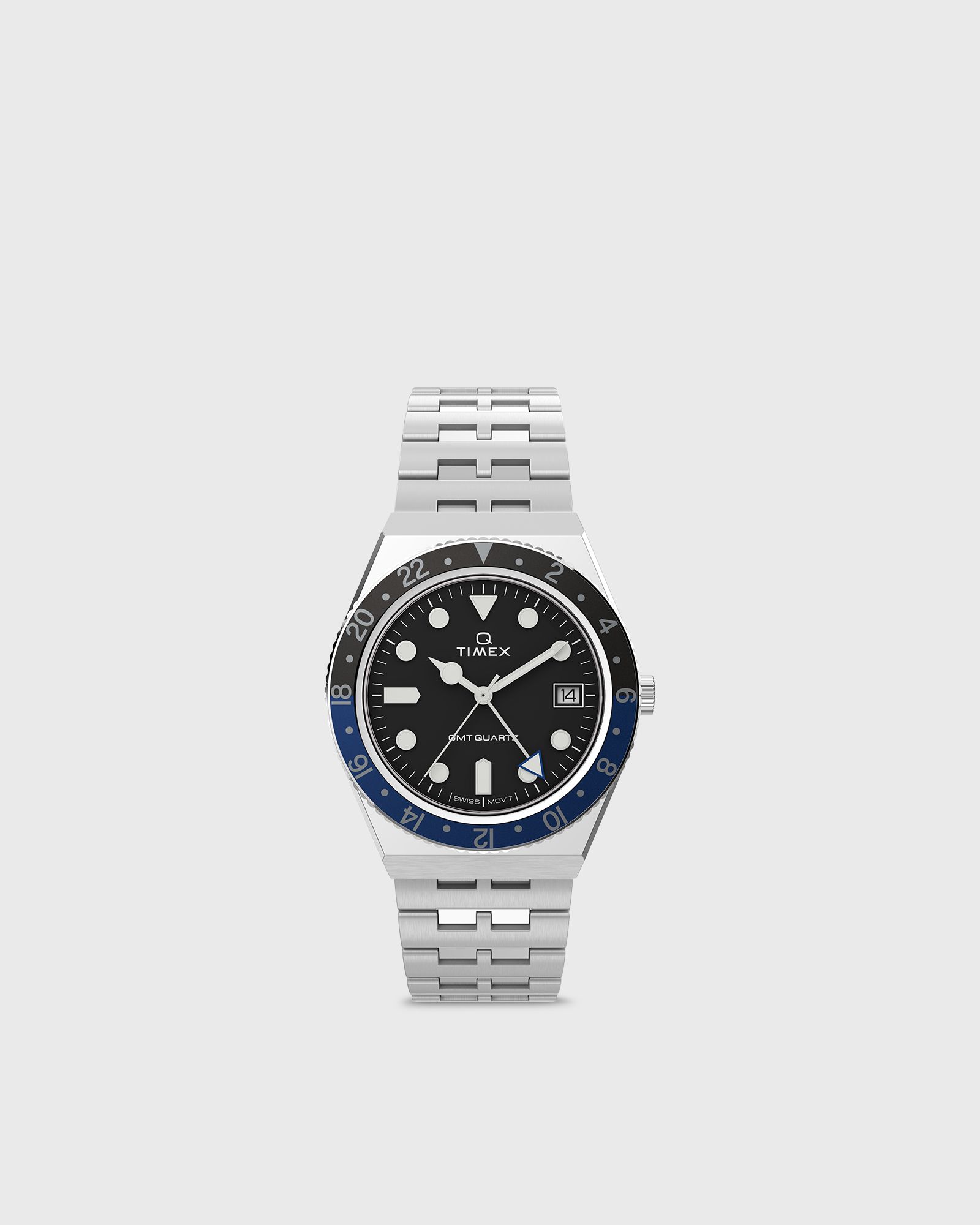 Q GMT silver male Watches now available at BSTN